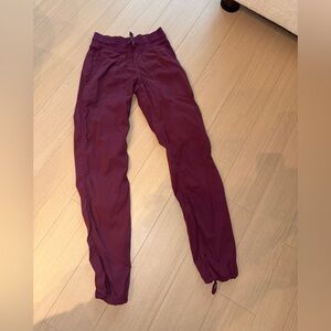 Burgundy Lululemon Jogger Pants